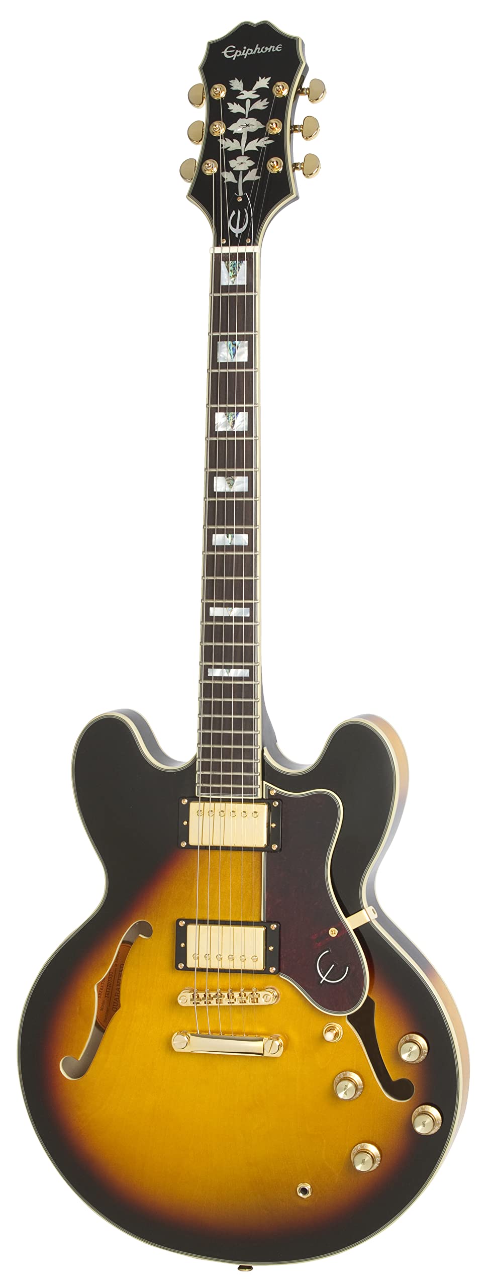 Amazon.com: Epiphone Sheraton II PRO Gold Hardware, Vintage