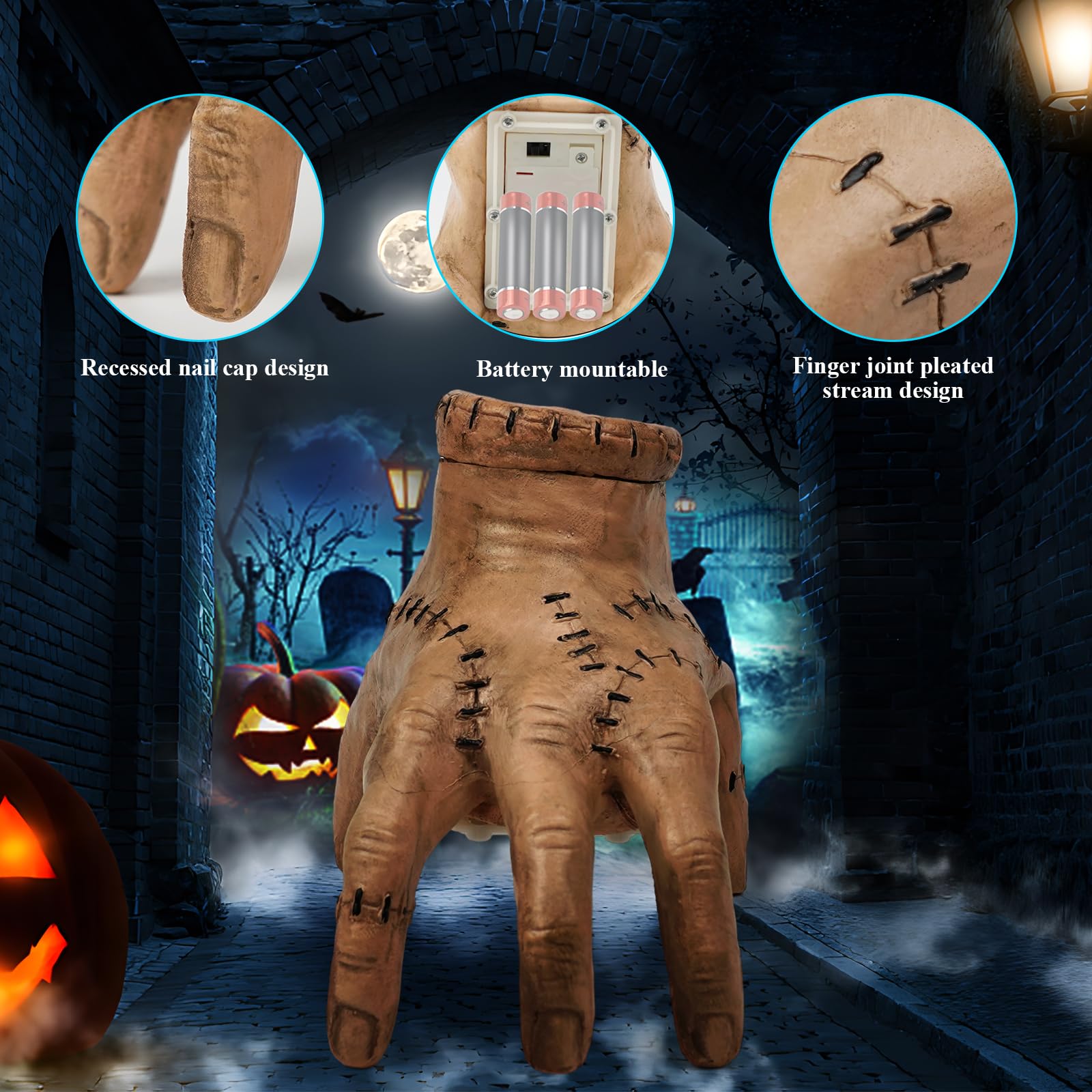 Amazon.co.jp: Syongzida Wednesday Addams Family Thing Hand、電動