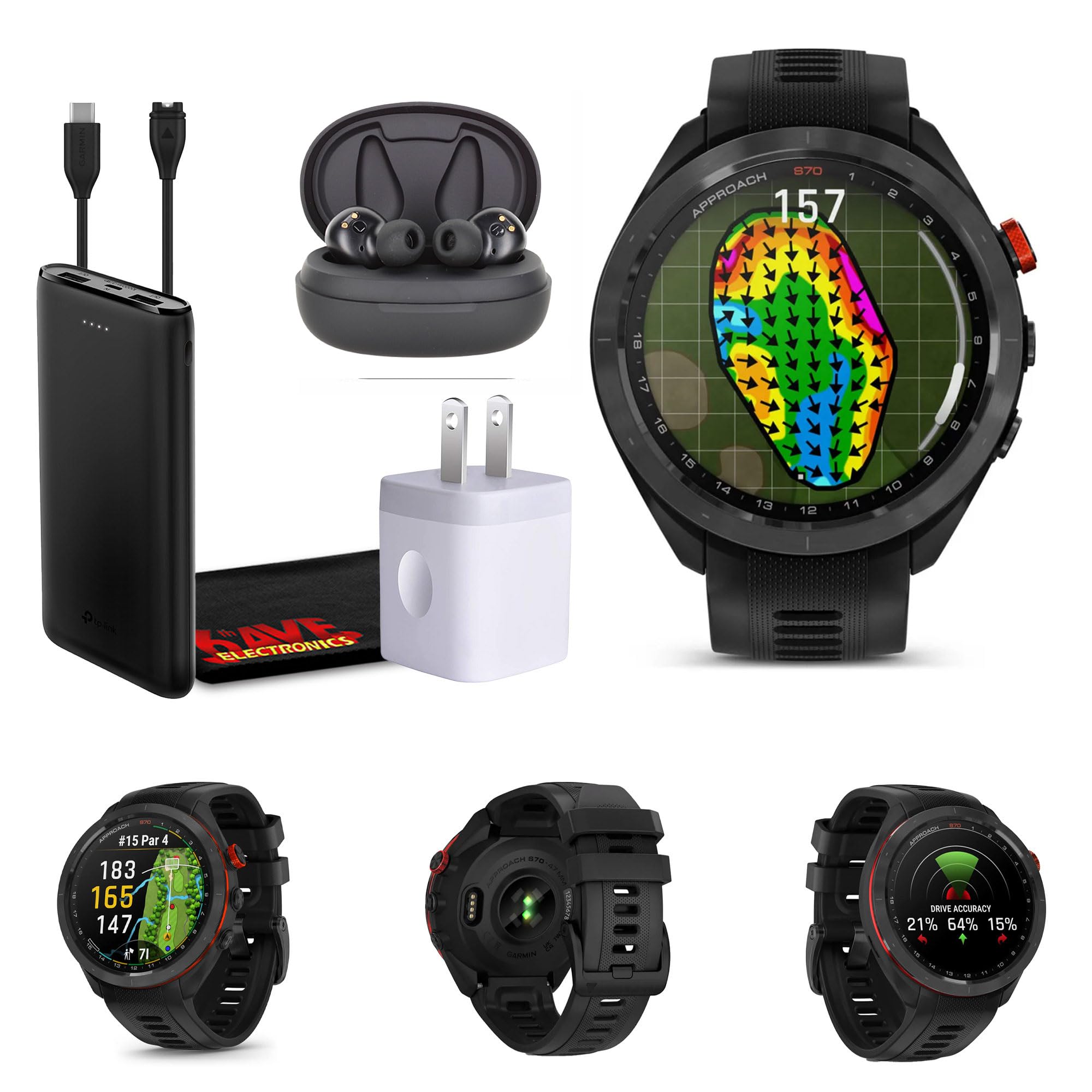 Amazon.com: Garmin Approach S70 47MM Black- Golf GPS Fitness