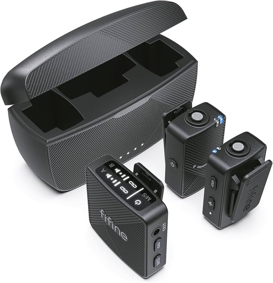 Amazon.co.jp: FIFINE ピンマイク ワイヤレスマイク 30時間連続使用