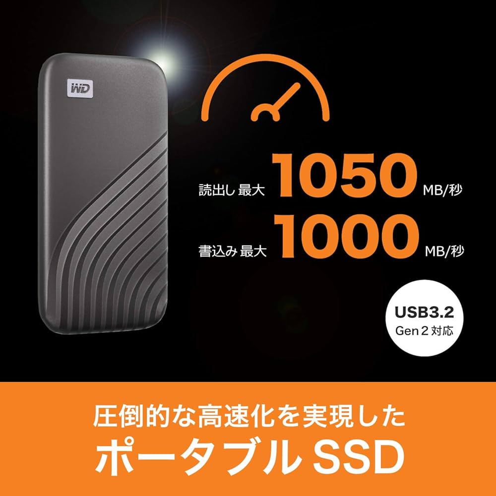 Amazon | ウエスタンデジタル(Western Digital) WD ポータブルSSD 4TB