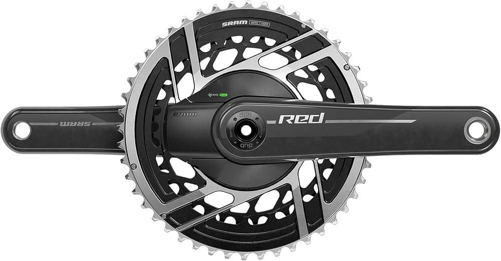 Amazon.com : SRAM RED AXS Dub Power Meter Crankset - 170mm, 2X 12