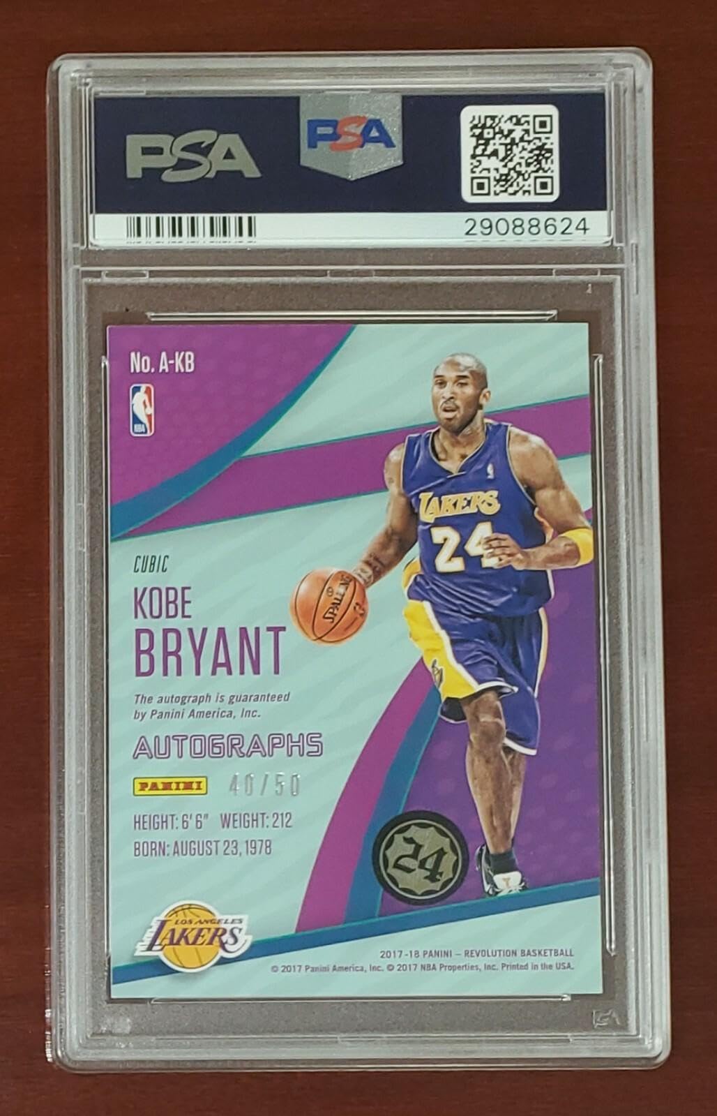 Amazon.com: 2017 Panini Revolution Kobe Bryant Lakers PSA 10 PSA