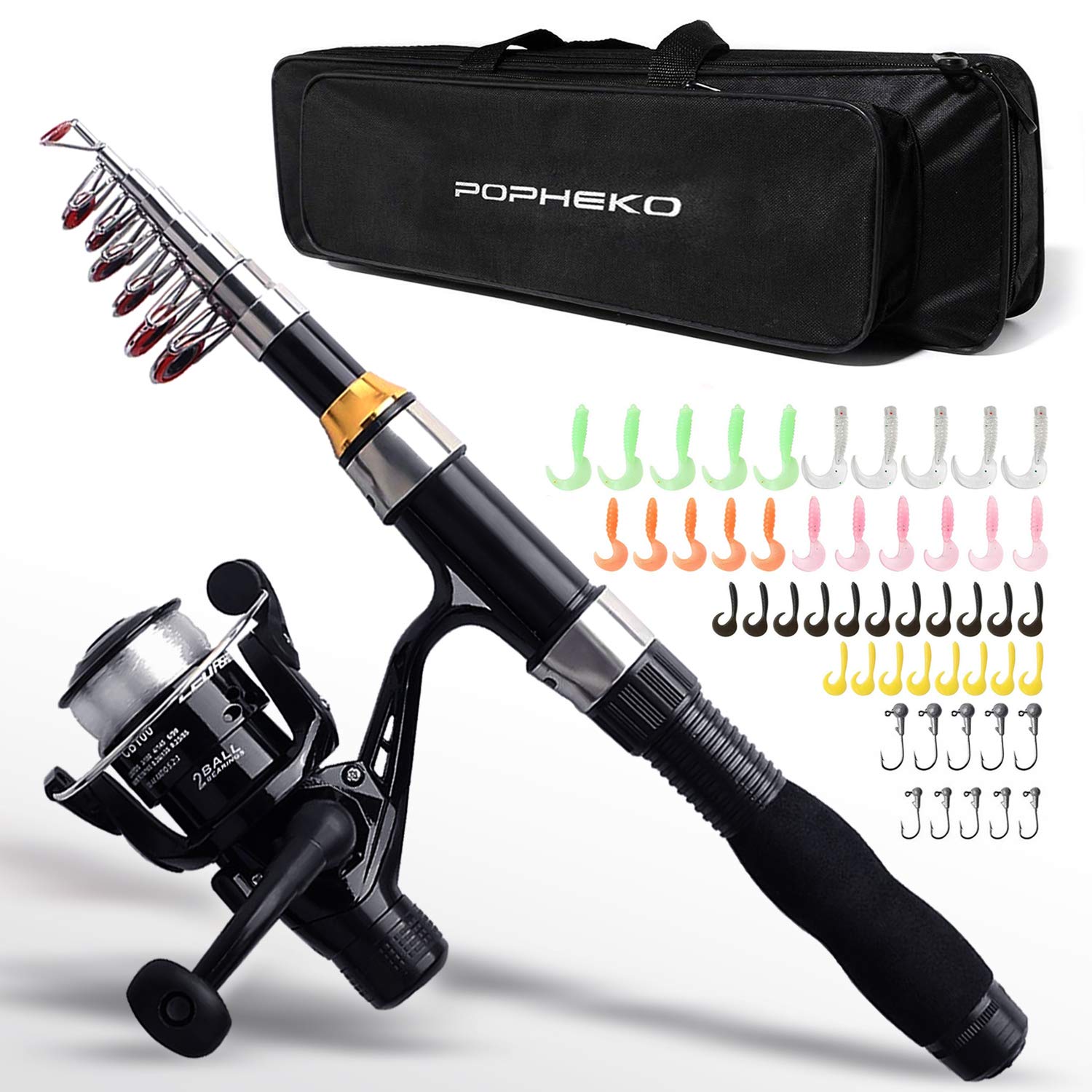 Amazon | 釣りセット ルアーセット 釣竿セット 初心者 子供 スピニング