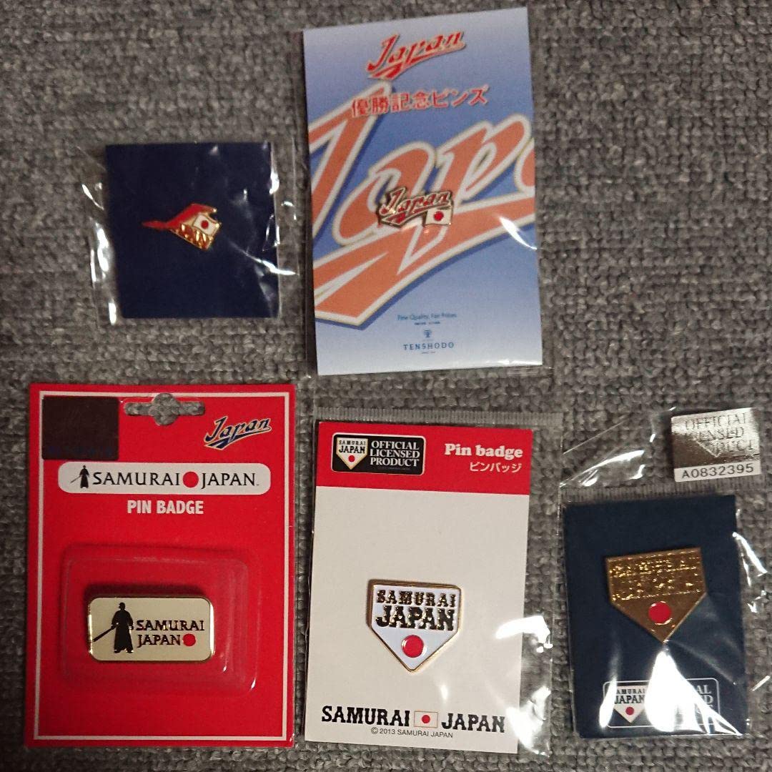 Amazon.co.jp: 野球 日本代表 ピンバッジ 5種類 侍ジャパン : スポーツ