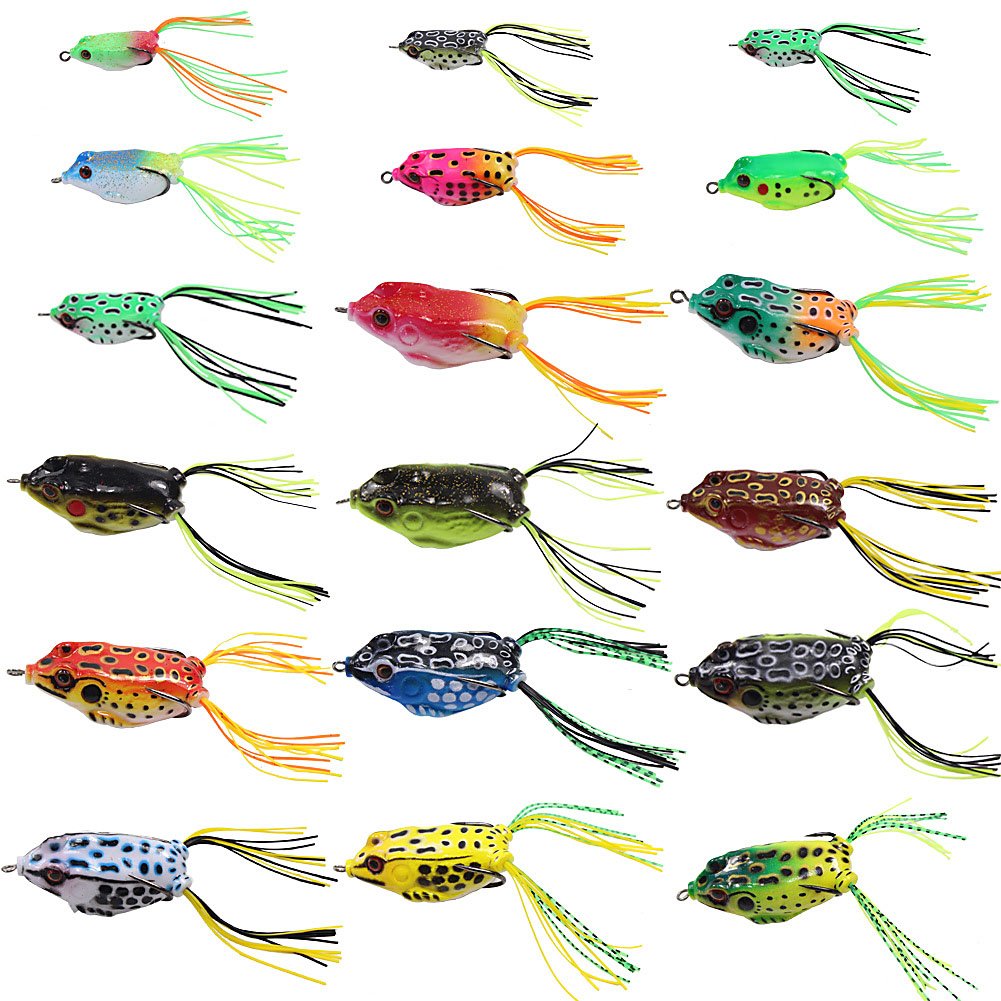 Amazon.co.jp: Croch フロッグ ルアー カエル 18個入り トップ