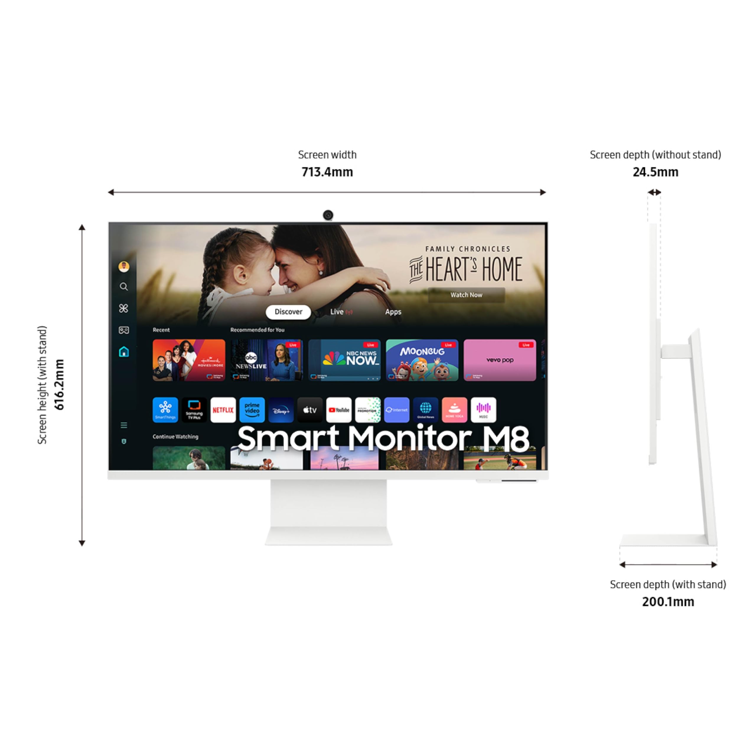 Amazon.com: SAMSUNG 32-Inch M8 (M80D) Series 4K UHD Smart Monitor