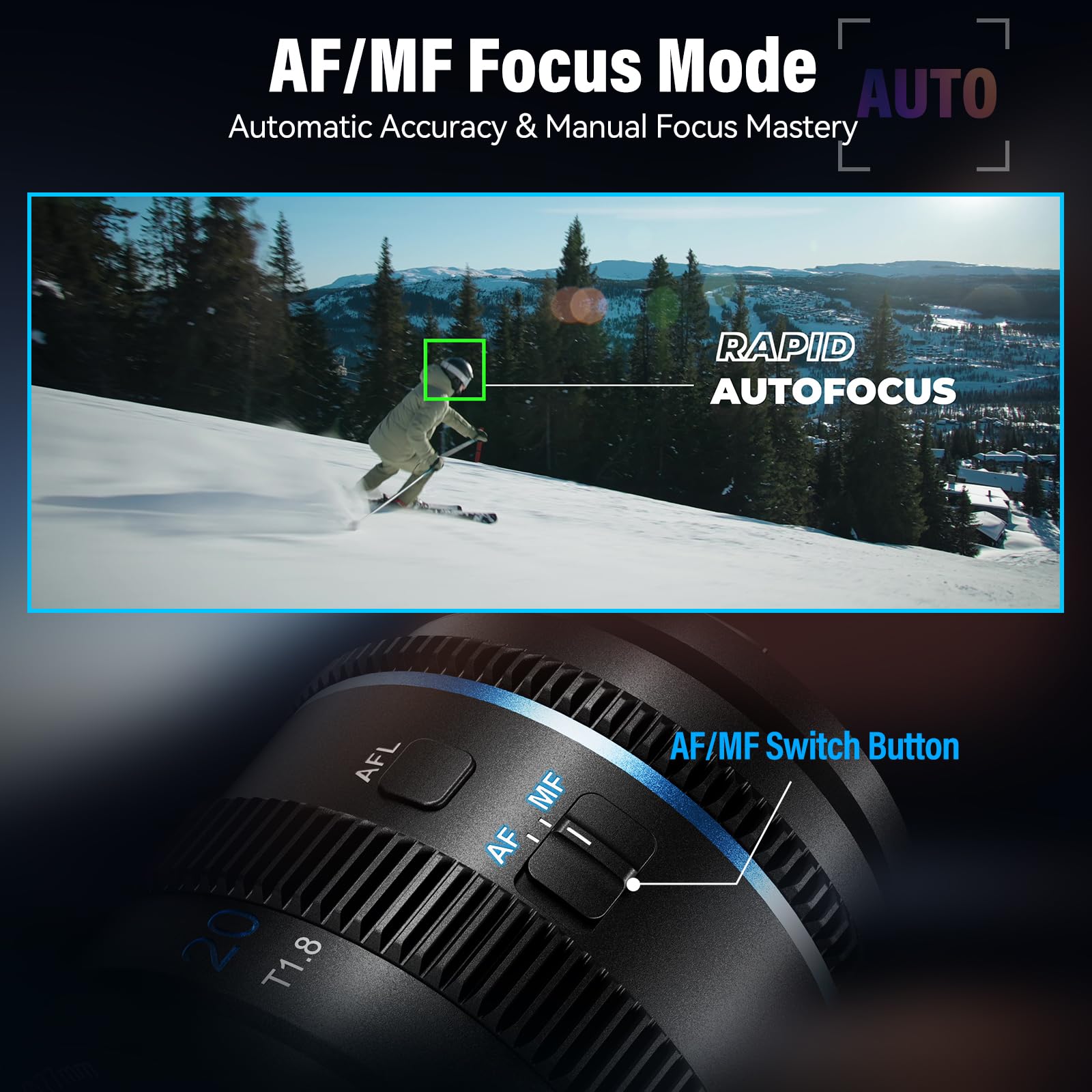 Amazon.com : SIRUI 20mm T1.8 1.33X Anamorphic Lens, S35 Autofocus