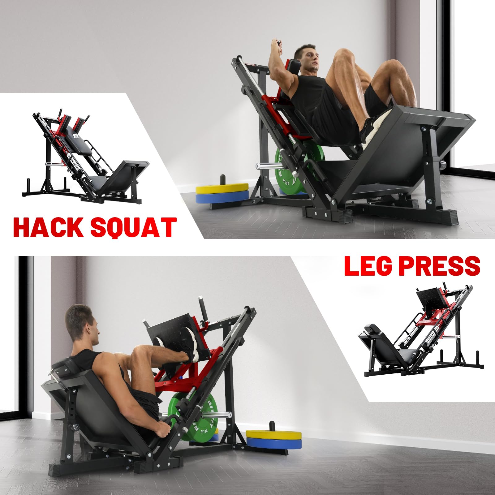 Amazon | RitFit レッグプレス ハック スクワットマシン