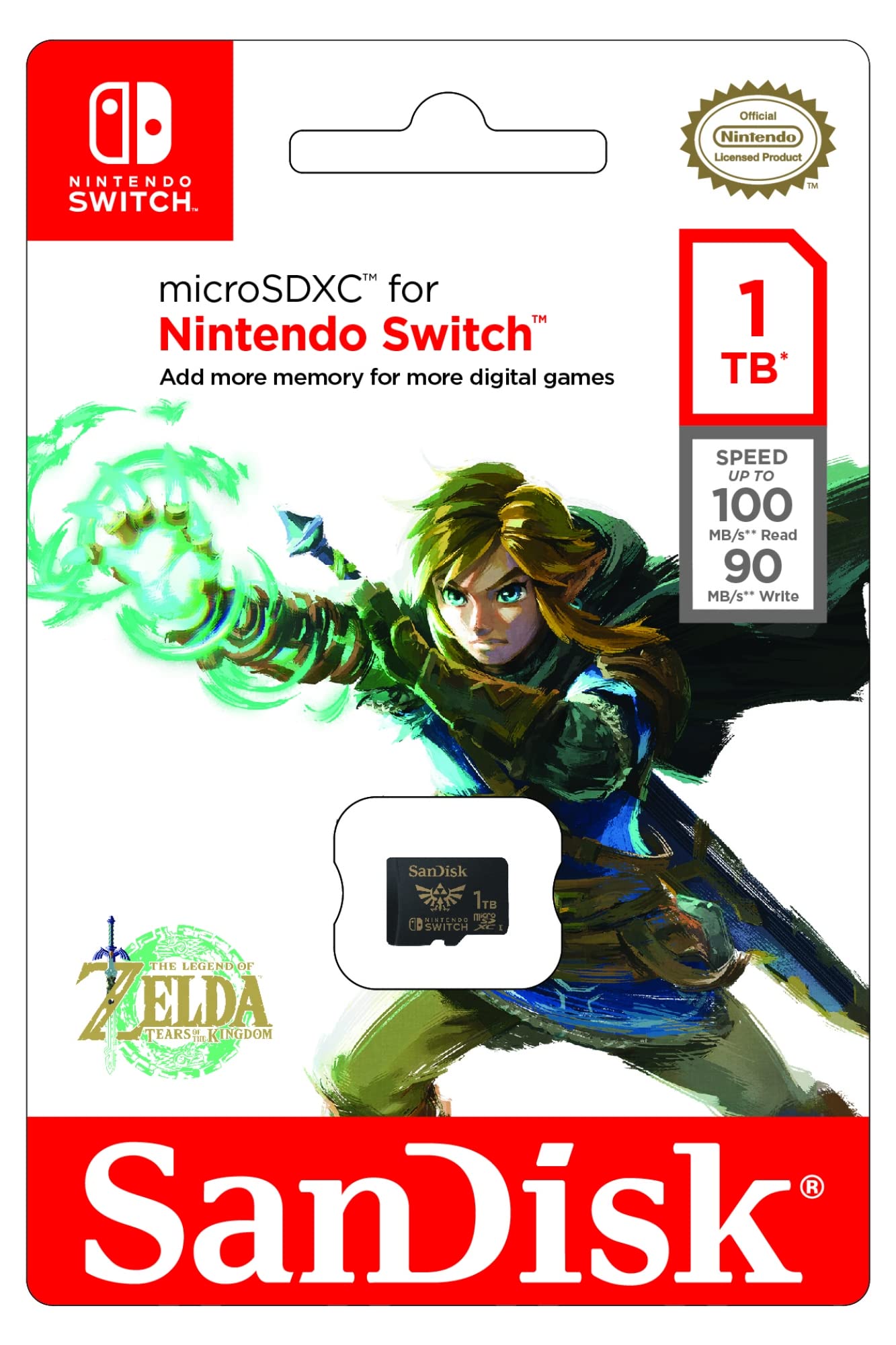 Amazon | SanDisk 1TB microSDXC card for Nintendo Switch - Nintendo
