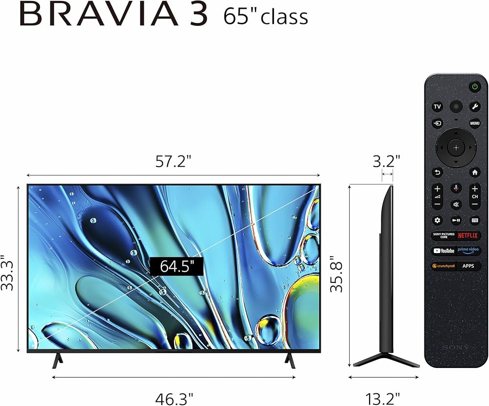 Amazon.com: Sony 65-Inch Class 4K Ultra HD BRAVIA 3 LED Smart TV