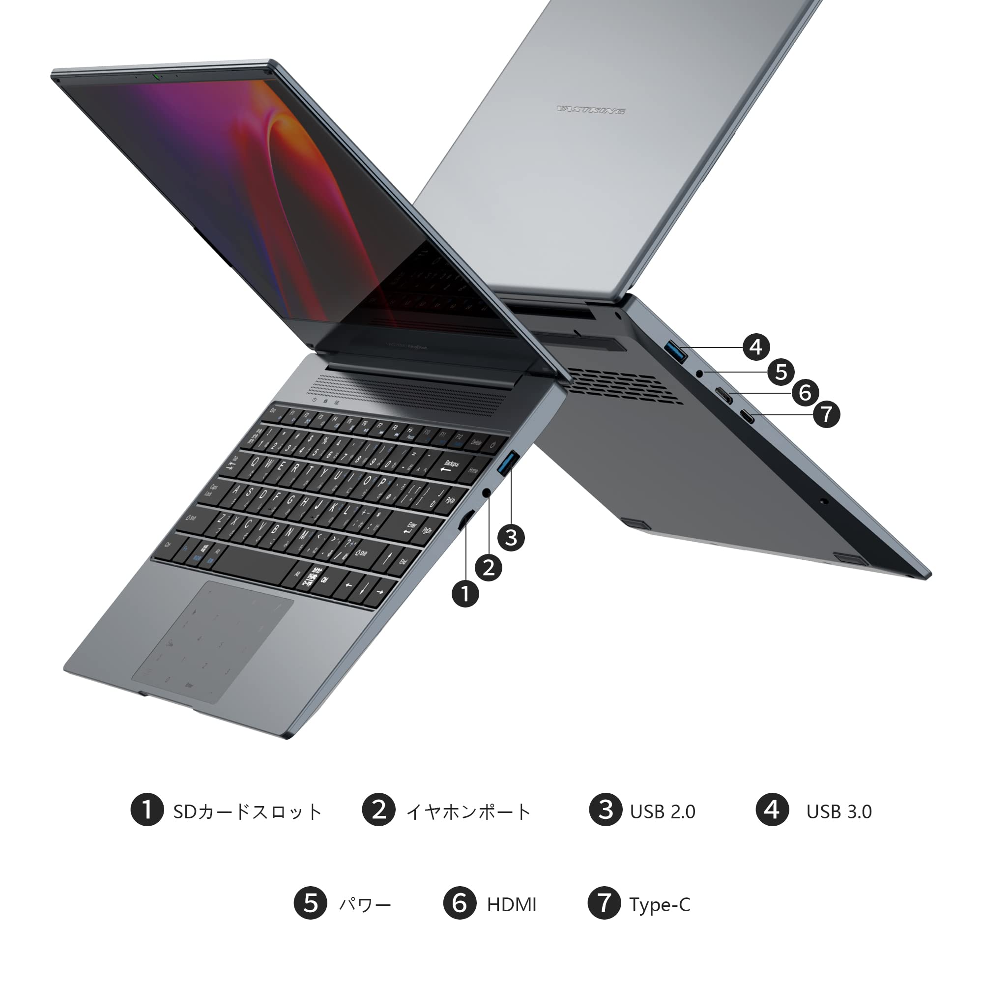 Amazon.co.jp: VASTKING ノートパソコン Windows10/14.1インチ