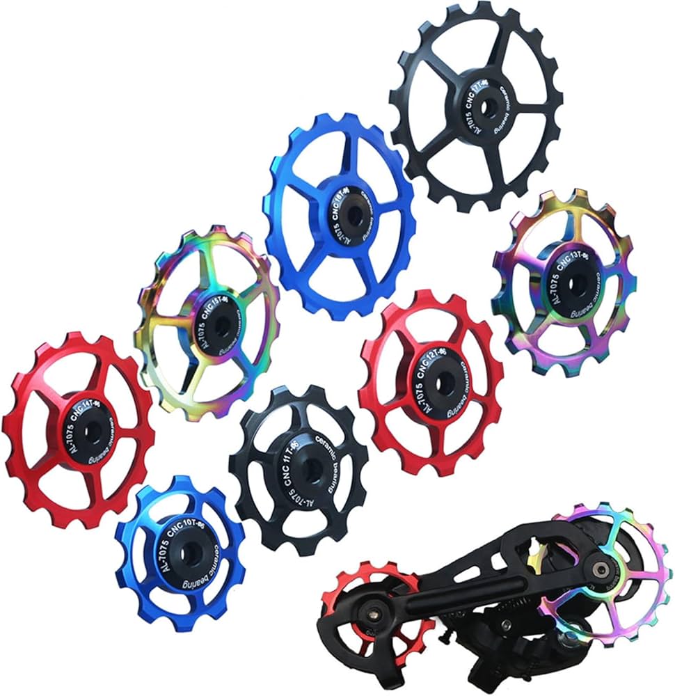 Amazon.co.jp: 自転車セラミックプーリー、2ピースセラミックプーリー