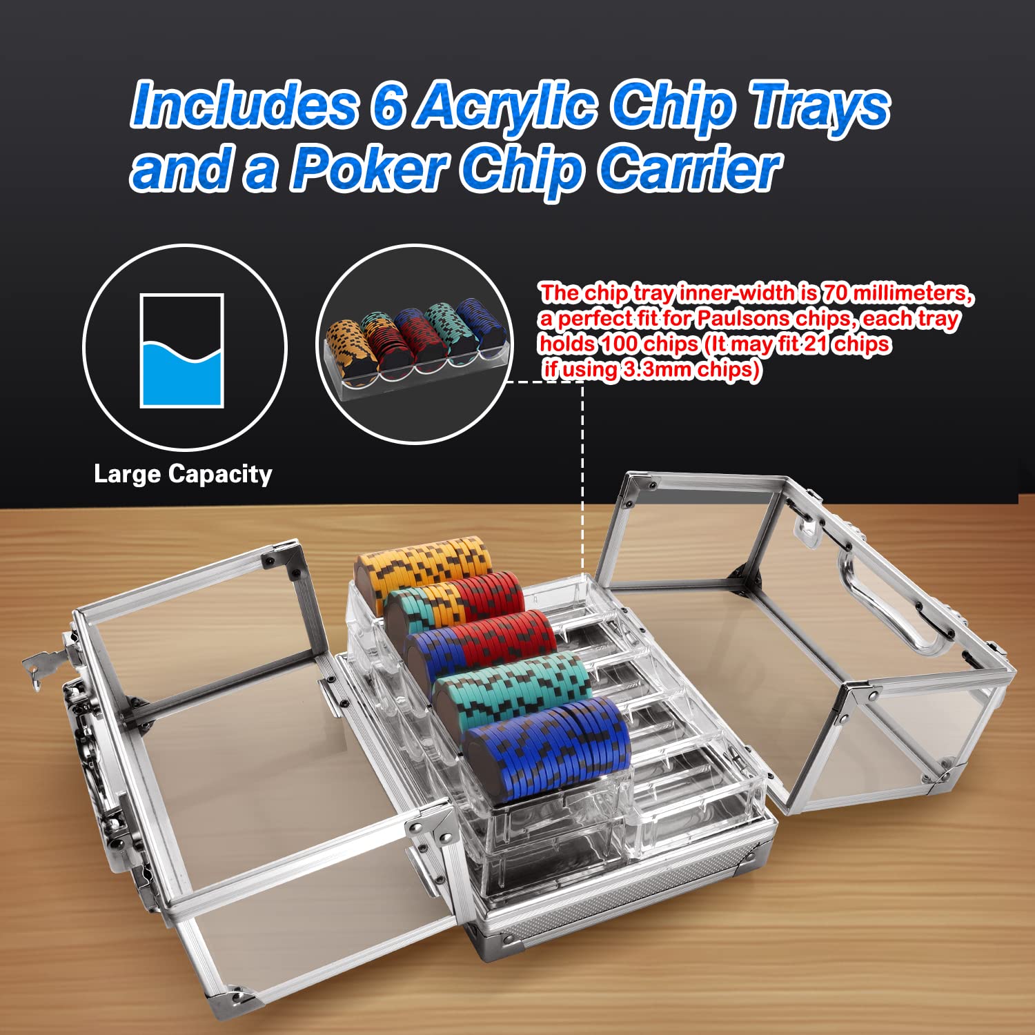 Amazon.co.jp: GSE Games & Sports Expert アクリルポーカーチップ