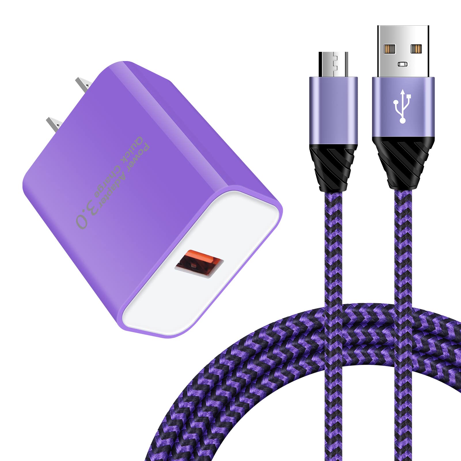 Amazon | ChrisPow アンドロイド充電器 マイクロusbケーブル Micro B