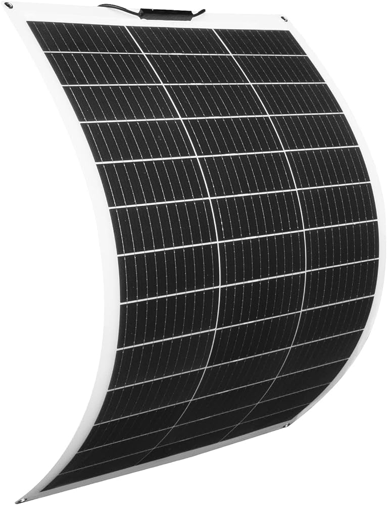 Amazon | ECO-WORTHY 130W フレキシブルソーラーパネル 単結晶 柔軟