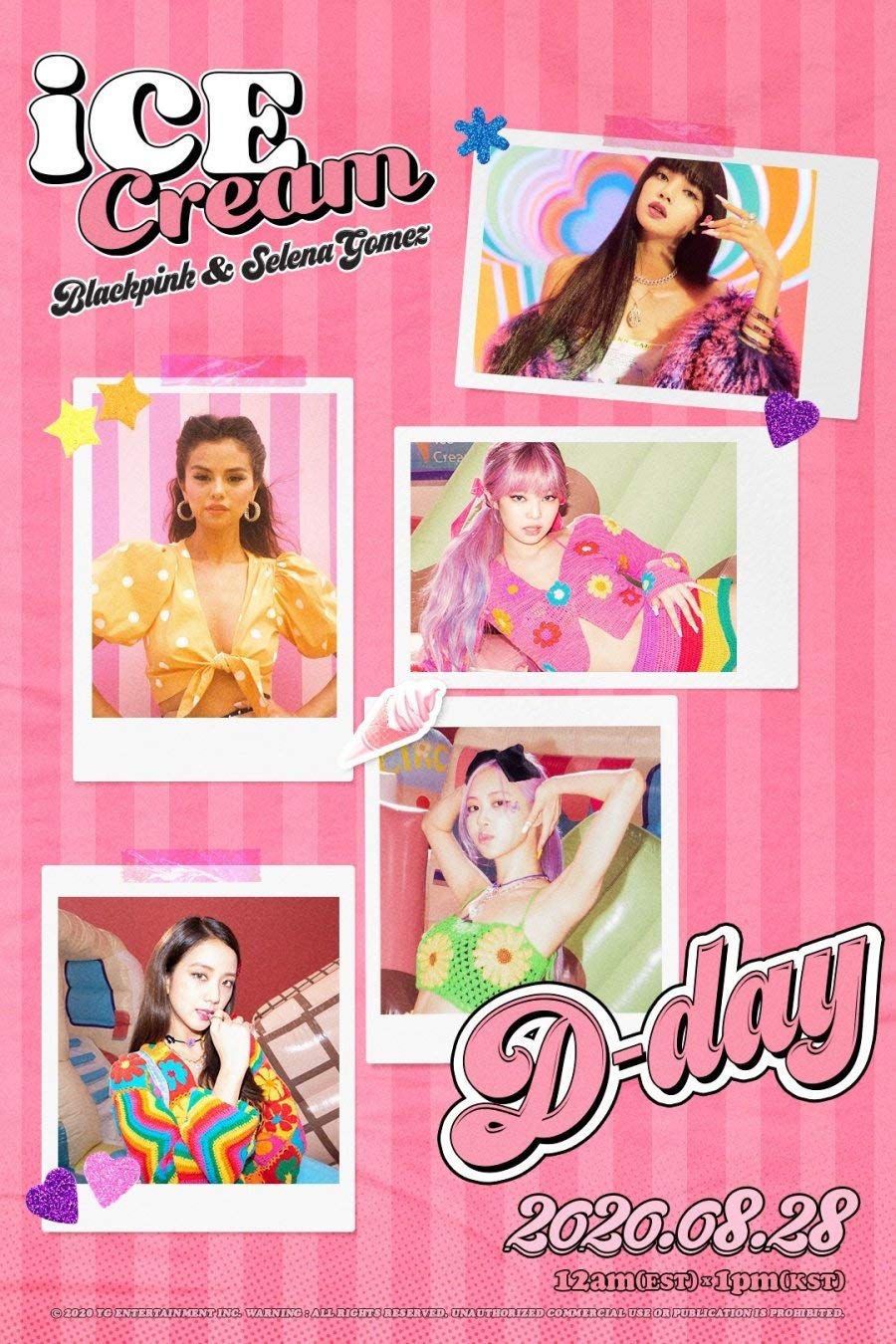 Amazon.com : Blackpink The Album 1st Full Album Random Version CD+