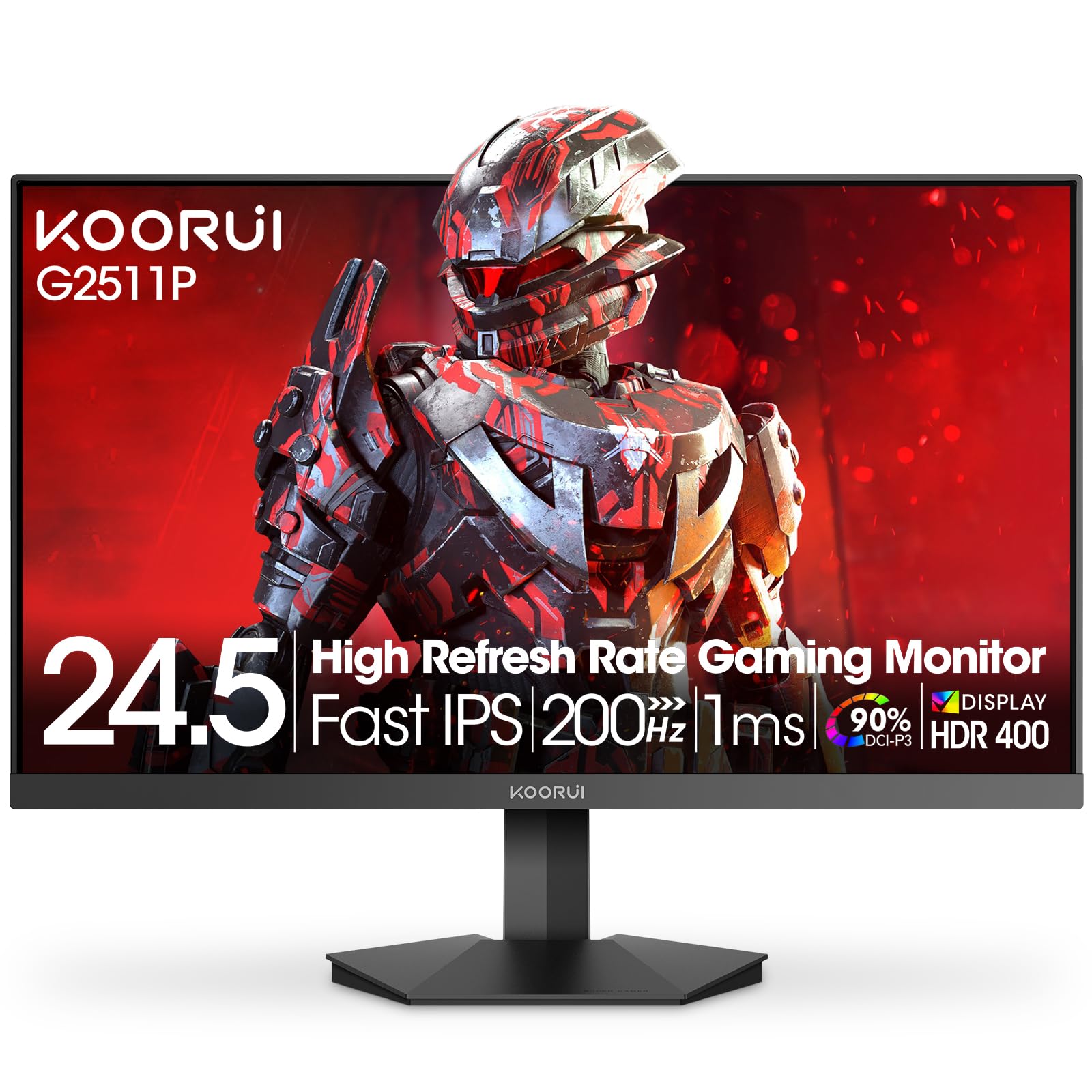 Amazon.co.jp: KOORUI 24.5インチ ゲーミングモニター 200Hz FHD 1080p