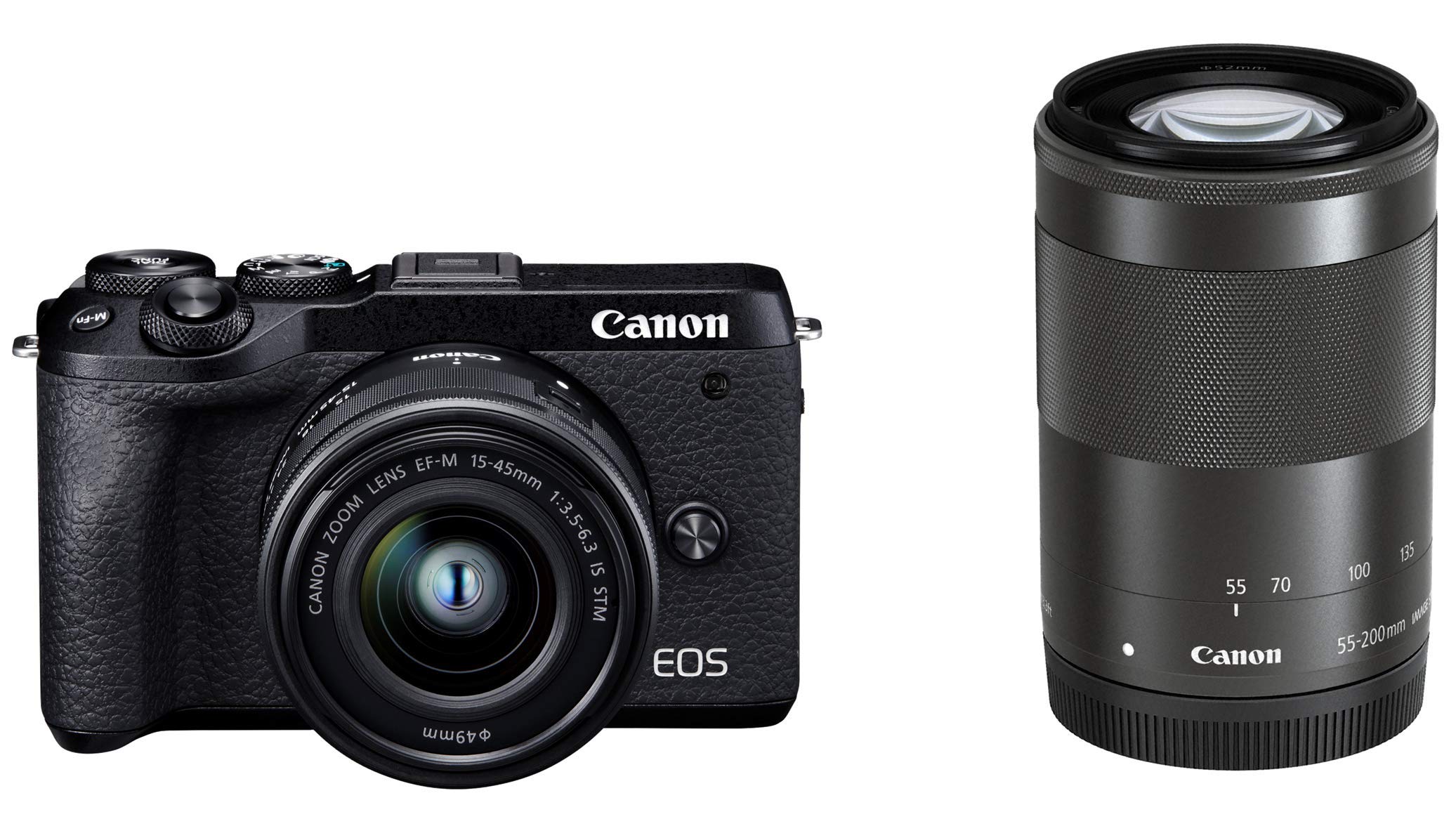 Amazon | Canon ミラーレス一眼カメラ EOS M6 Mark II ダブルズーム