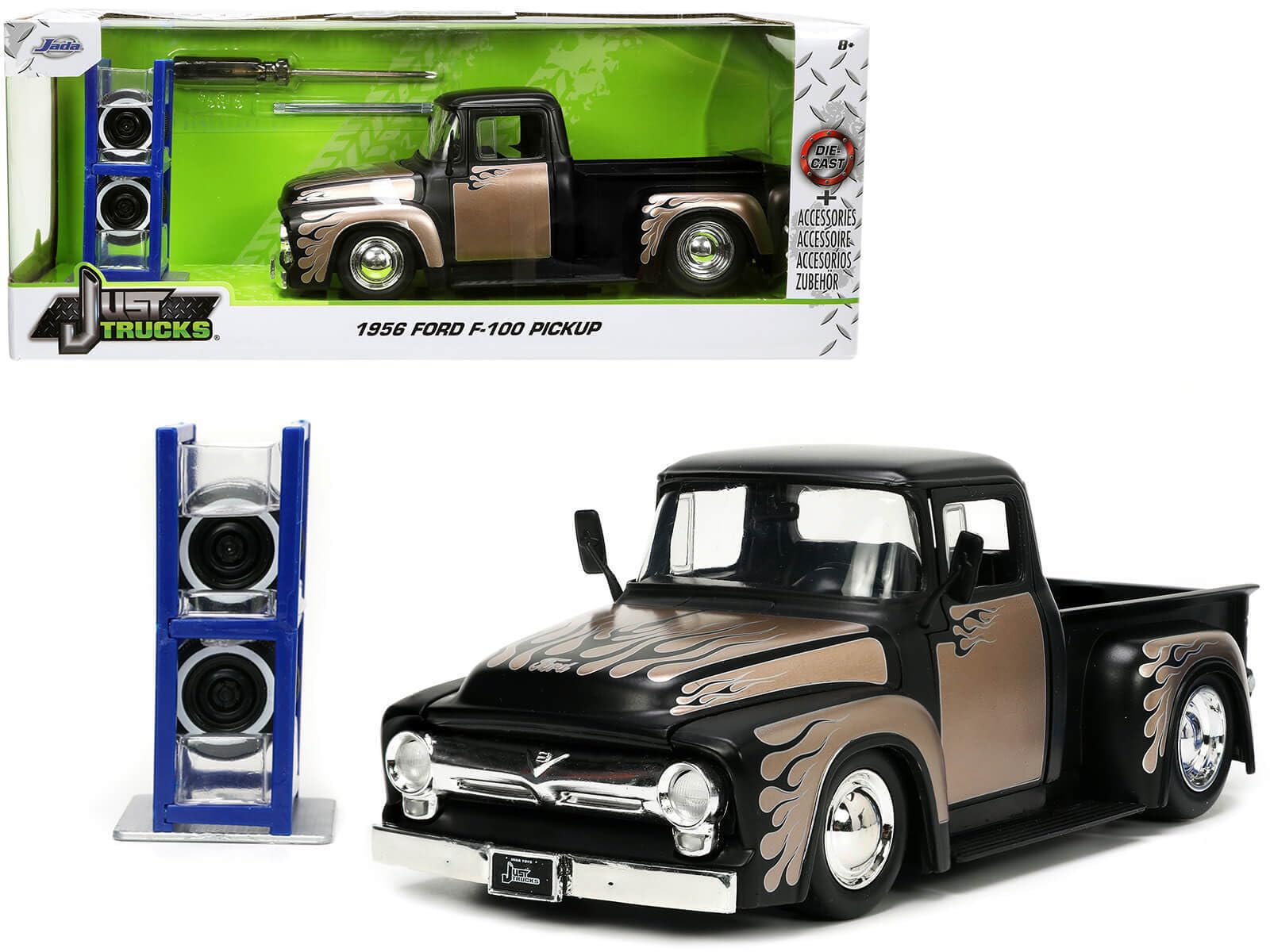Amazon.com: Jada Toys Just Trucks 1:24 1956 Ford F-100 Die-cast