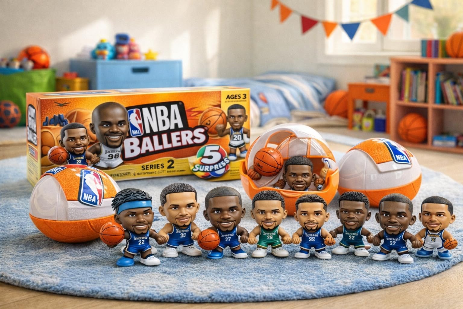 Amazon.com: ZURU 5 Surprise NBA Ballers Series 2 Official NBA