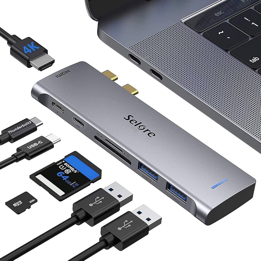 Amazon.co.jp: Selore MacBook Air ハブ macbook ハブ mac usb ハブ