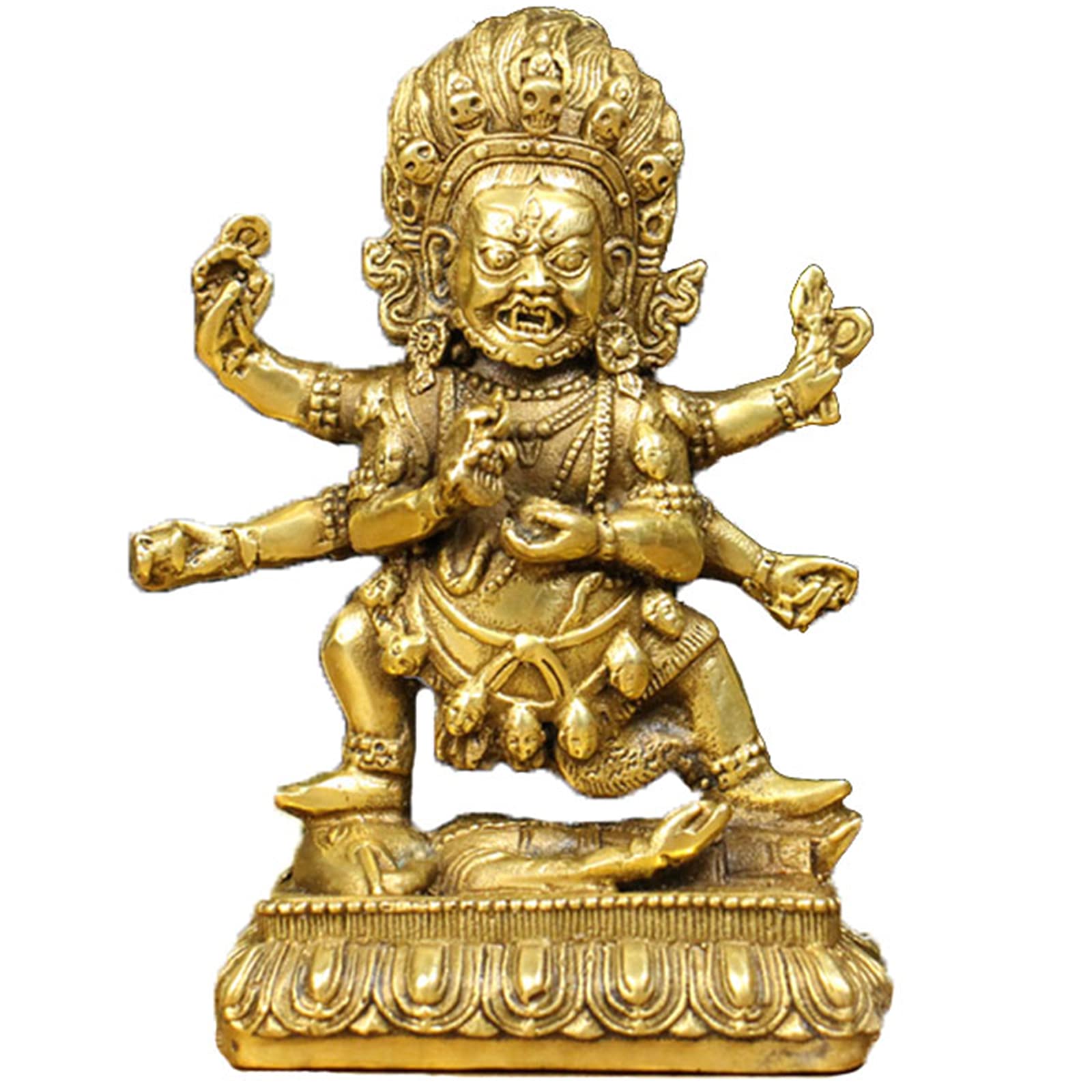 Amazon｜家の装飾のためのマハーカーラの彫像と置物、仏の彫刻小さな