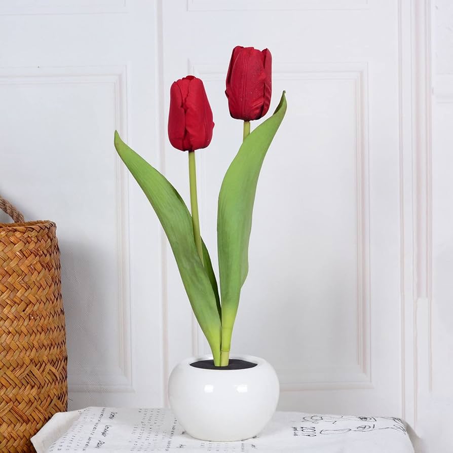 Amazon.co.jp : チューリップ テーブルランプ 雰囲気LEDライト 枕元