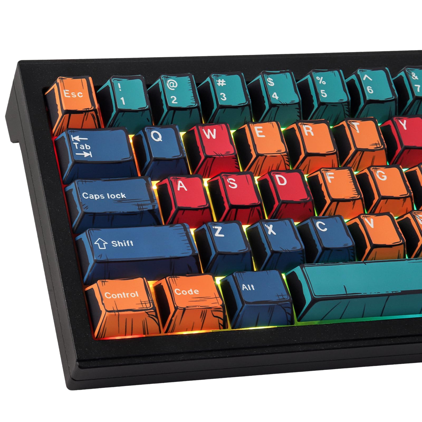 Amazon.com: Tsungup PBT Keycaps 60 Percent, 78 Keys Cherry Profile