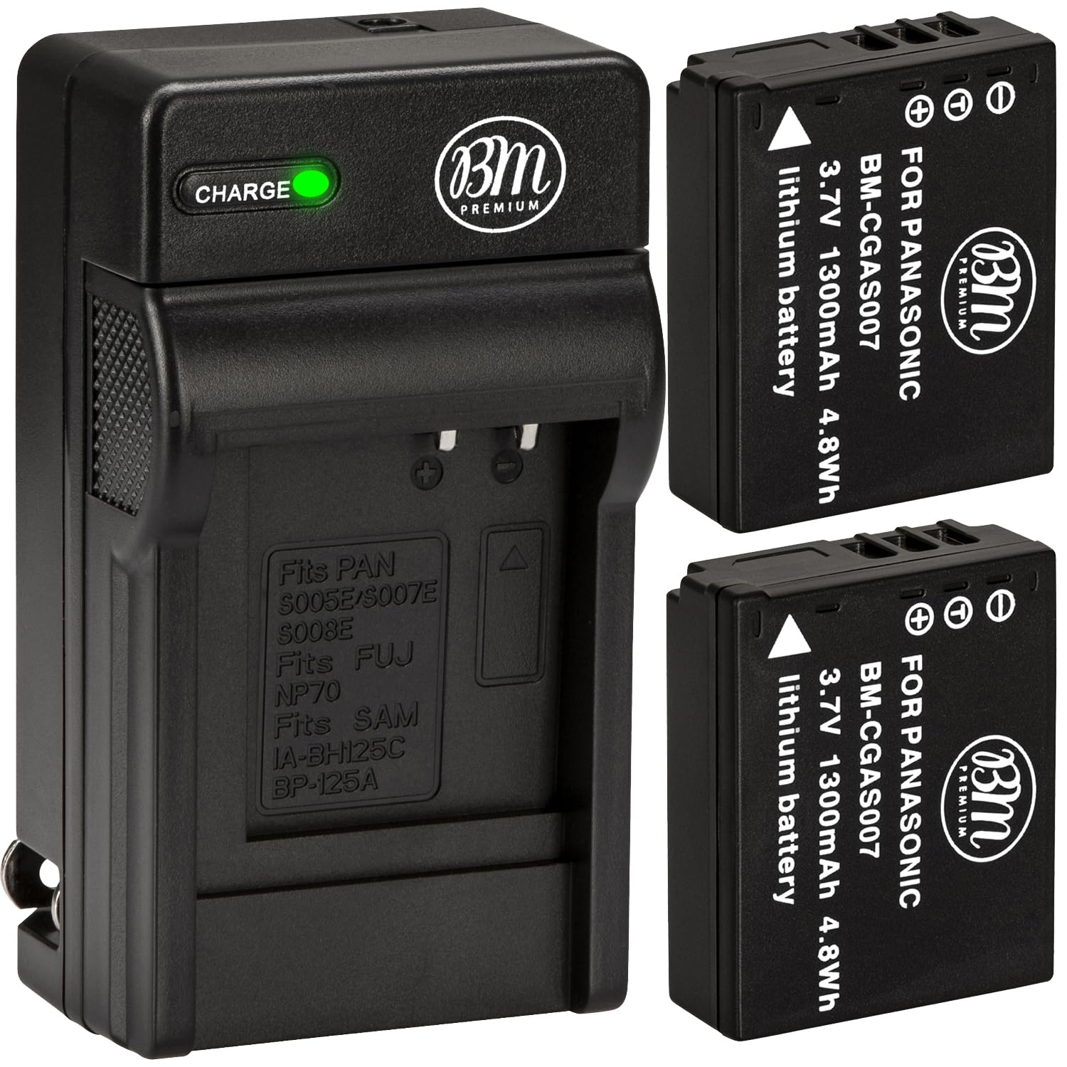 Amazon.com : BM Premium 2-Pack of CGA-S007 Batteries and Battery