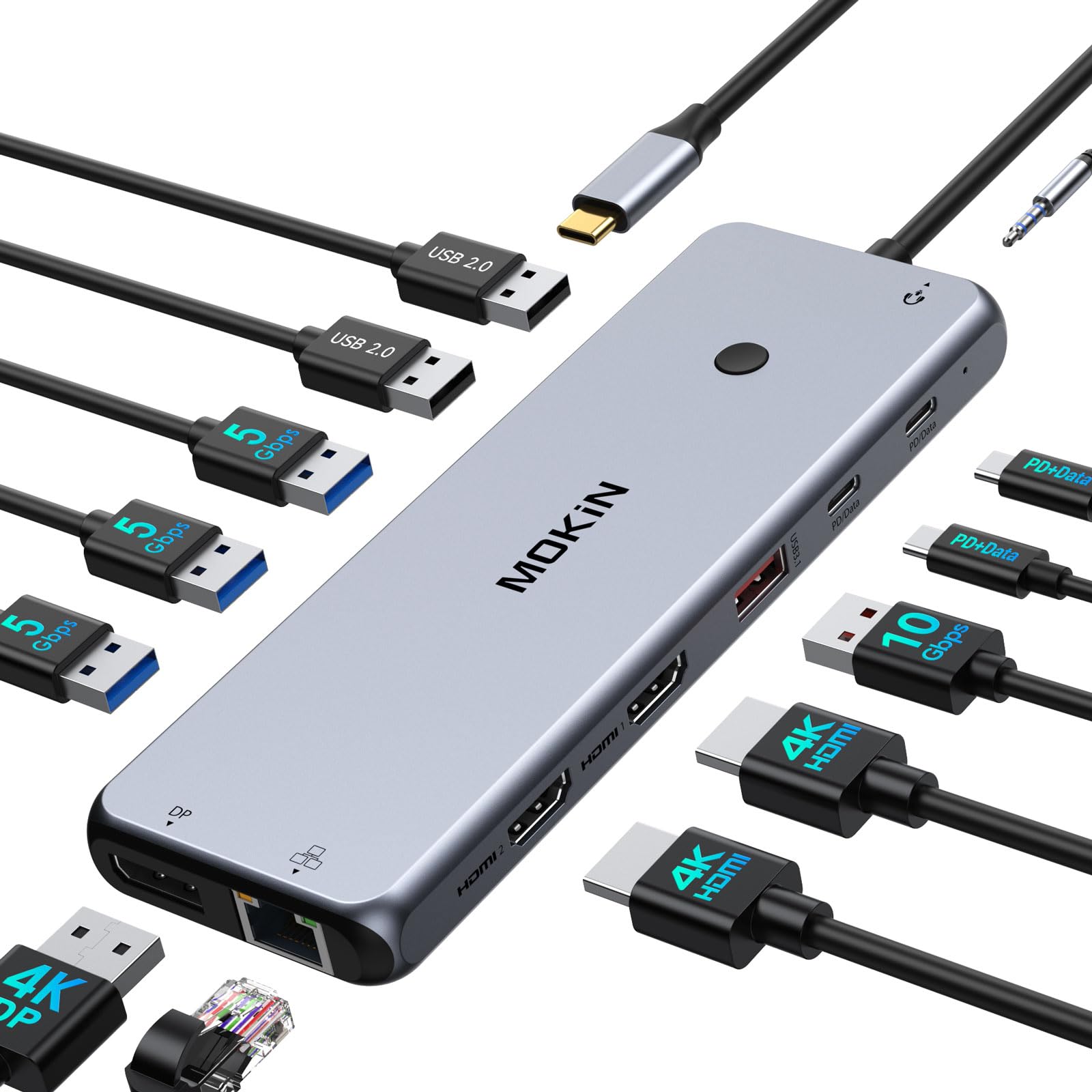 Amazon | USB CドッキングステーションHDMI2つ【MOKIN 2*HDMI+DP三画面