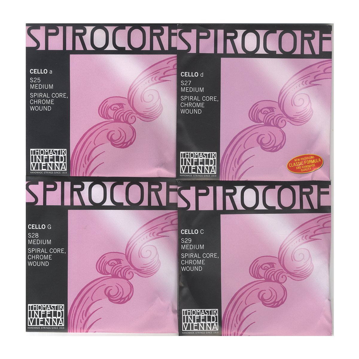 Amazon | Spirocore スピロコア チェロ弦 A線、D線、G線、C線4種セット