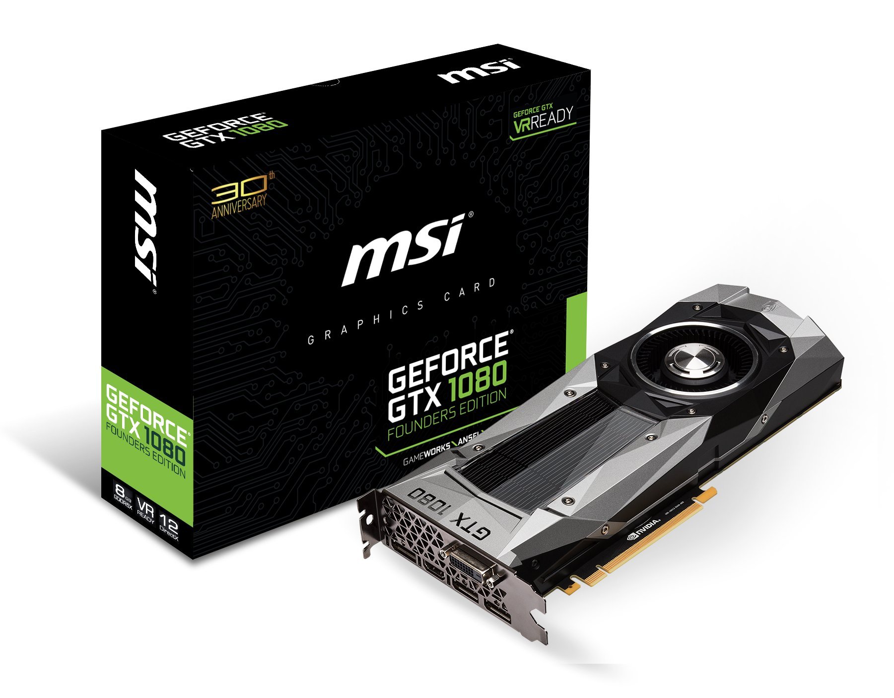Amazon | MSI GEFORCE GTX 1080 FOUNDERS EDITION グラフィックス
