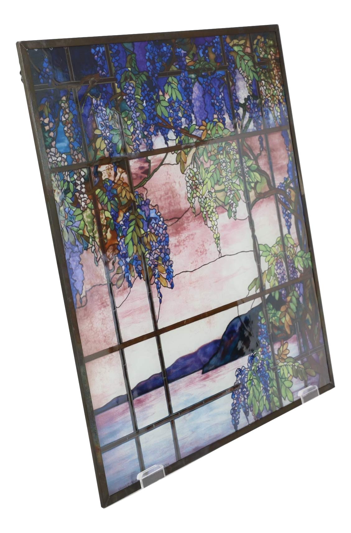 Amazon.co.jp: Ebros Louis Comfort ティファニー 風景 ウィンドウ