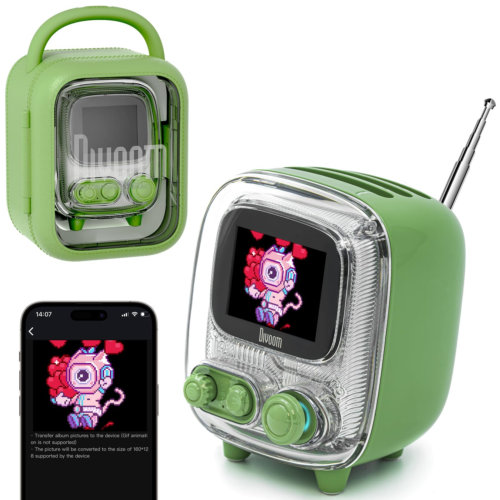 Amazon.com: Divoom Tiivoo-2 Portable Bluetooth Speaker with FM