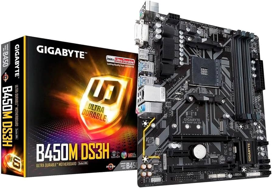 Amazon.com: Gigabyte B450M DS3H (AMD Ryzen AM4/Micro ATX/M.2/HMDI