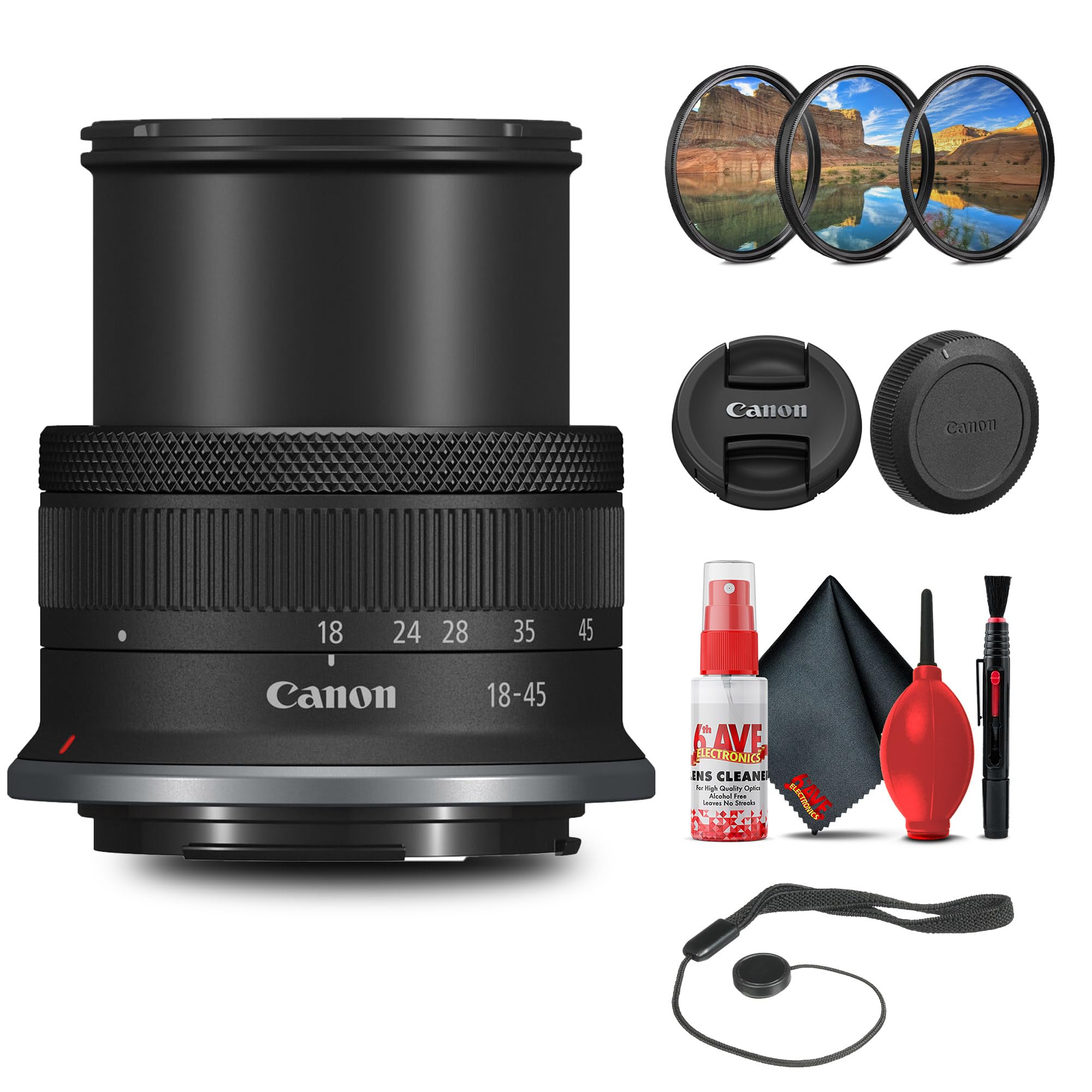 Amazon.com : Canon RF-S 18-45mm f/4.5-6.3 is STM Lens with Filter