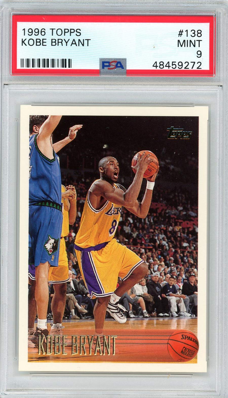 Amazon.com: Kobe Bryant 1996 Topps Basketball Rookie Card RC #138