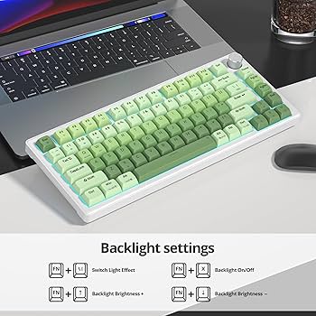 Amazon | Ussixchare 緑のメカニカルキーボード｜キーボード