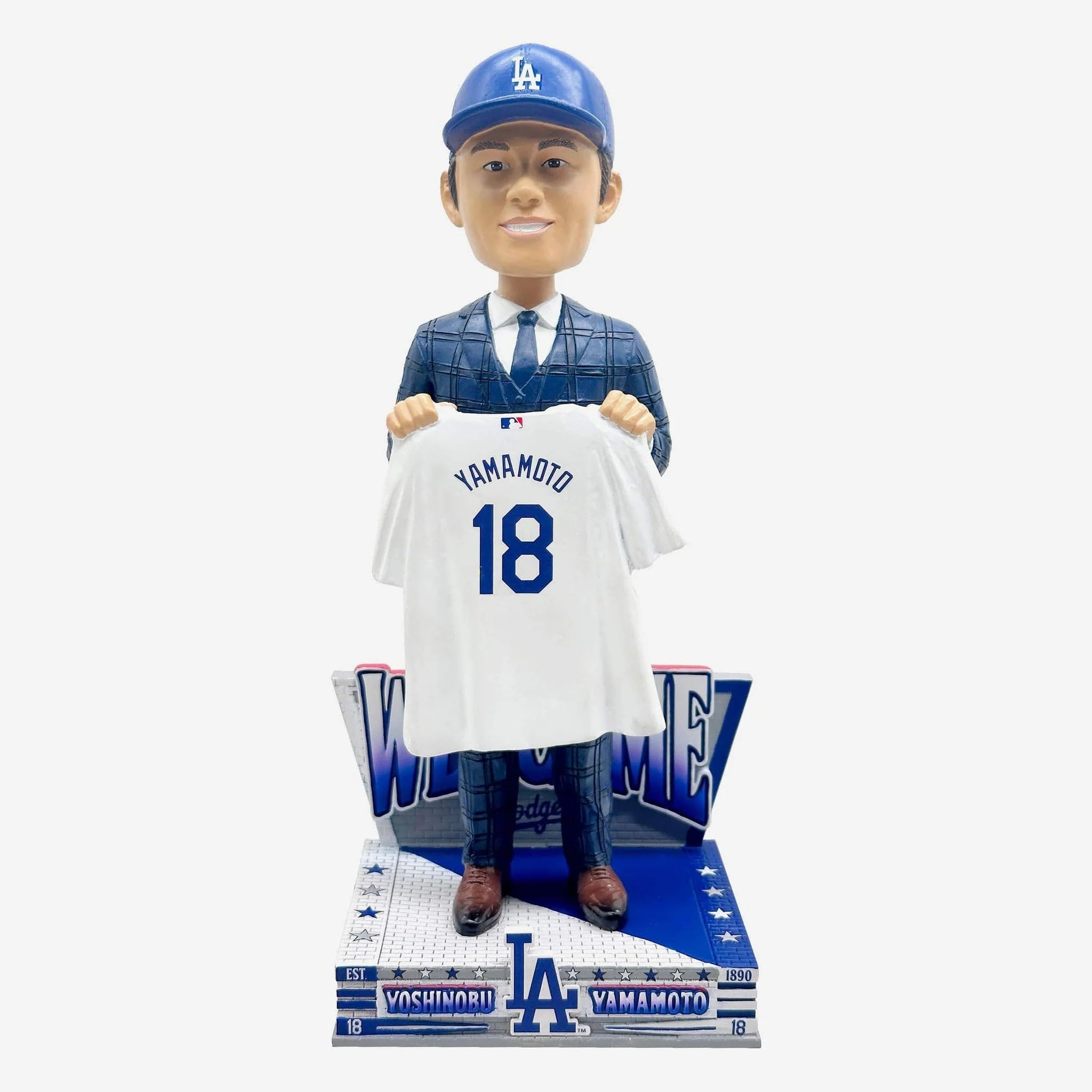 Yoshinobu Yamamoto Los Angeles Welcome To The Team Bobblehead