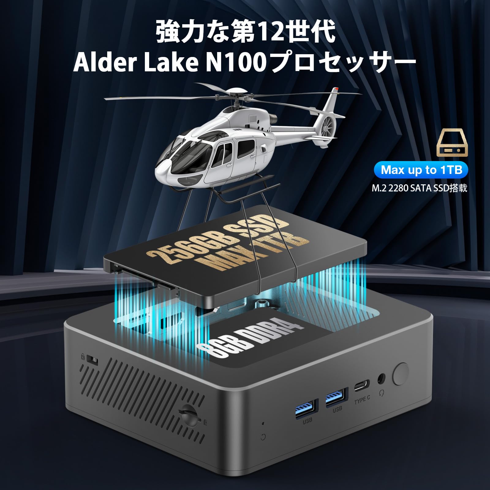 Amazon.co.jp: IPRODA ミニ PC N100 - 第 12 世代 Intel Alder Lake