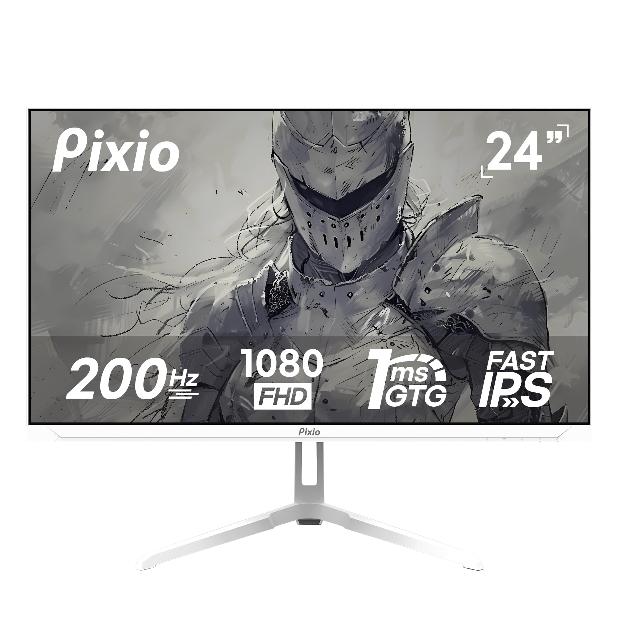 Amazon.com: Pixio PX248 Wave White 24 inch 200Hz Refresh Rate FHD