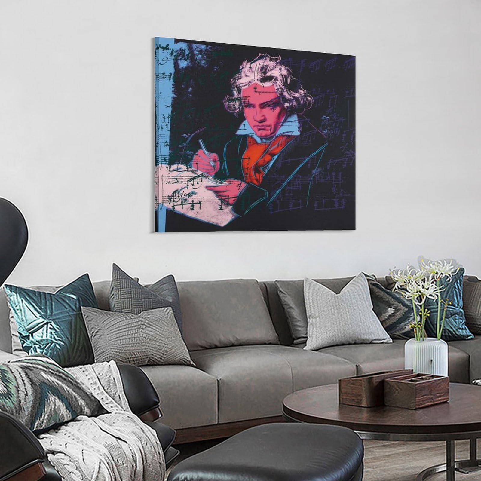 Amazon.co.jp: 画家 芸術家アンディ・ウォーホル ウシ版画1