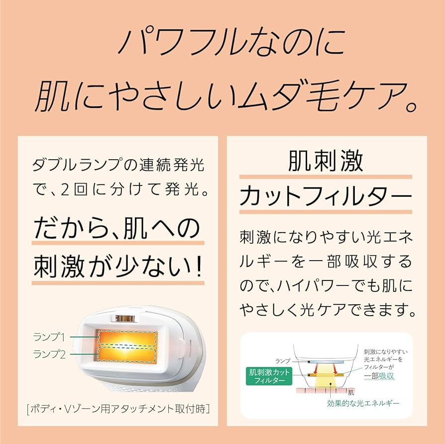 Amazon | パナソニック 光美容器 光エステ ボディ&フェイス用