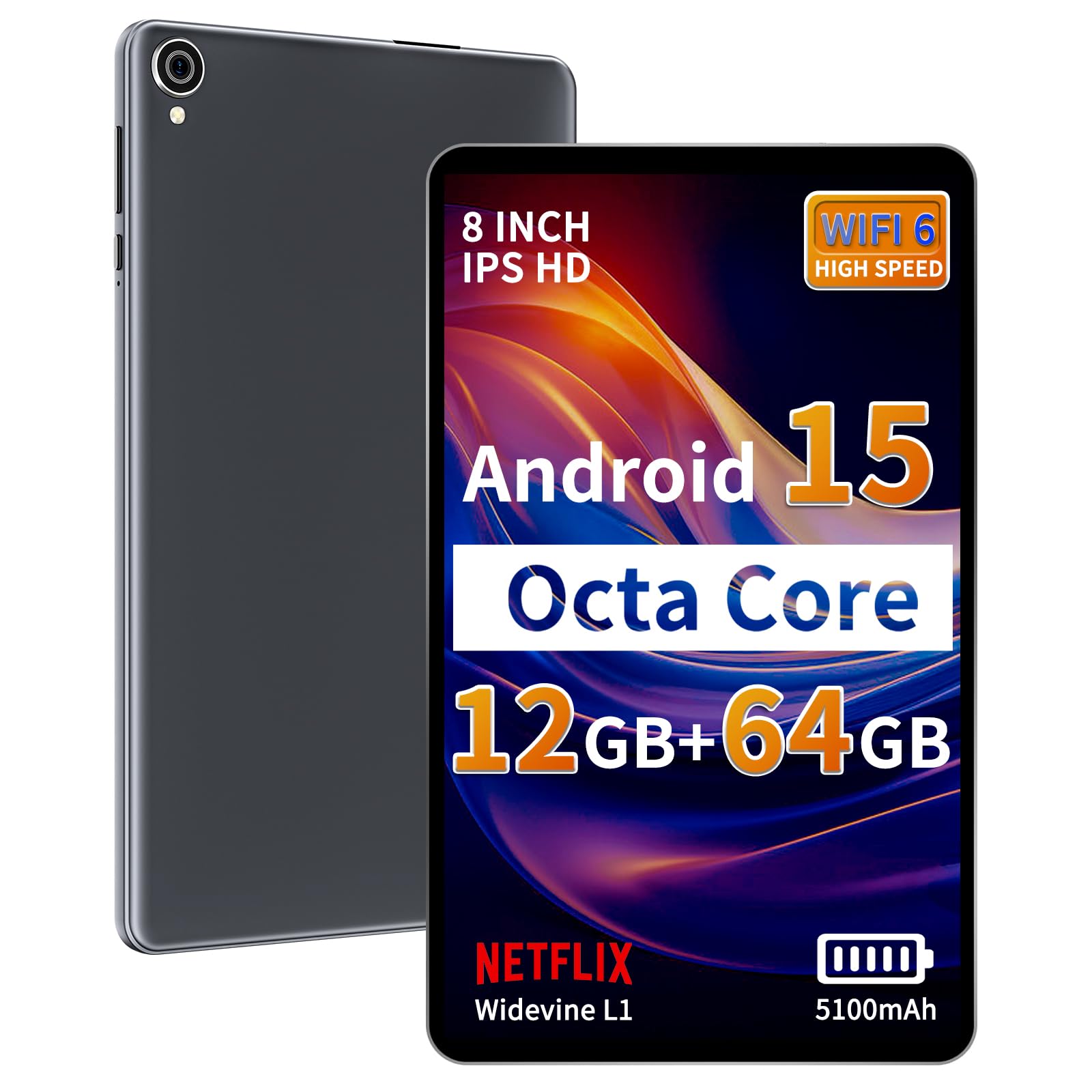 Amazon.com : Topsand 2025 Android 15 Tablet 8 inch Tablet, Octa