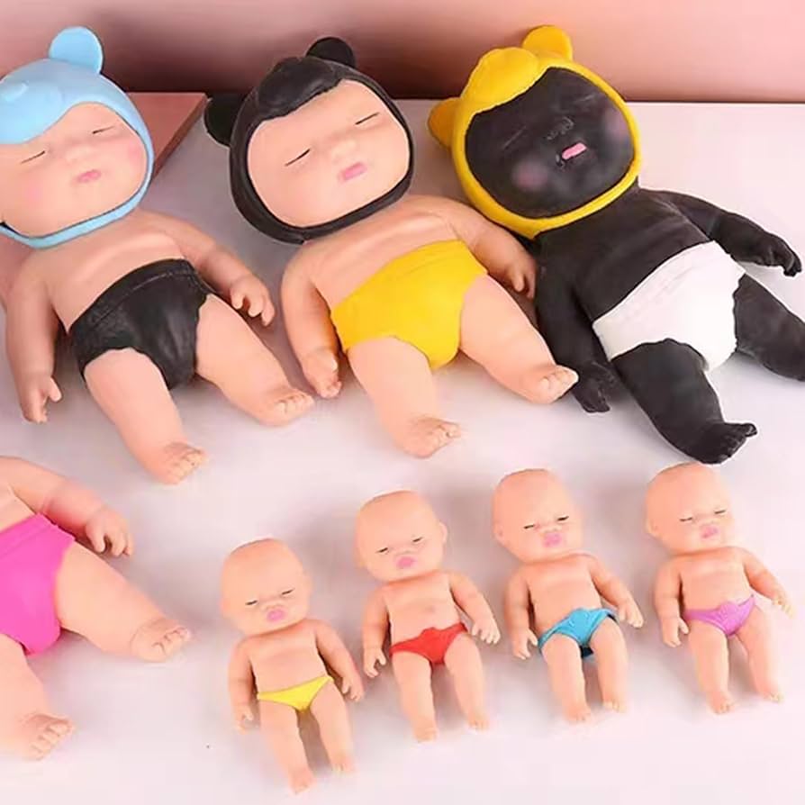 Amazon | アグリーベイビーズ ミニ 【4個 7cmx3cm】 スクイーズ