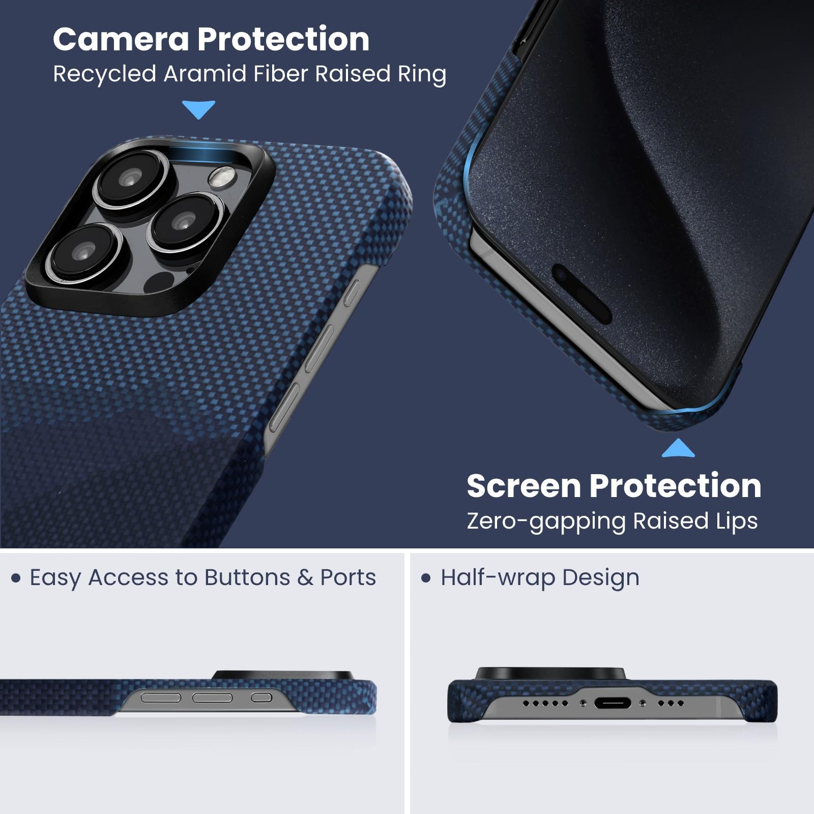 Amazon.com: pitaka Case for iPhone 15 Pro Compatible with MagSafe