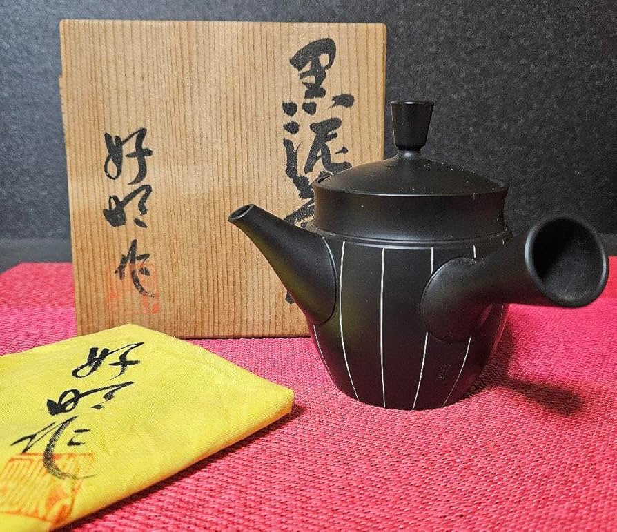 Amazon | 常滑焼 名工 柴田好明 作 黒泥茶注 急須 煎茶急須 常滑茶注