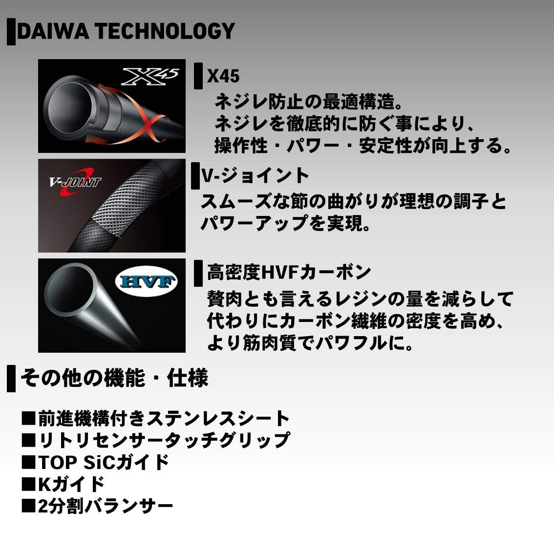 Amazon.co.jp: ダイワ(DAIWA) 並継投げ竿 パワーキャスト 27-405