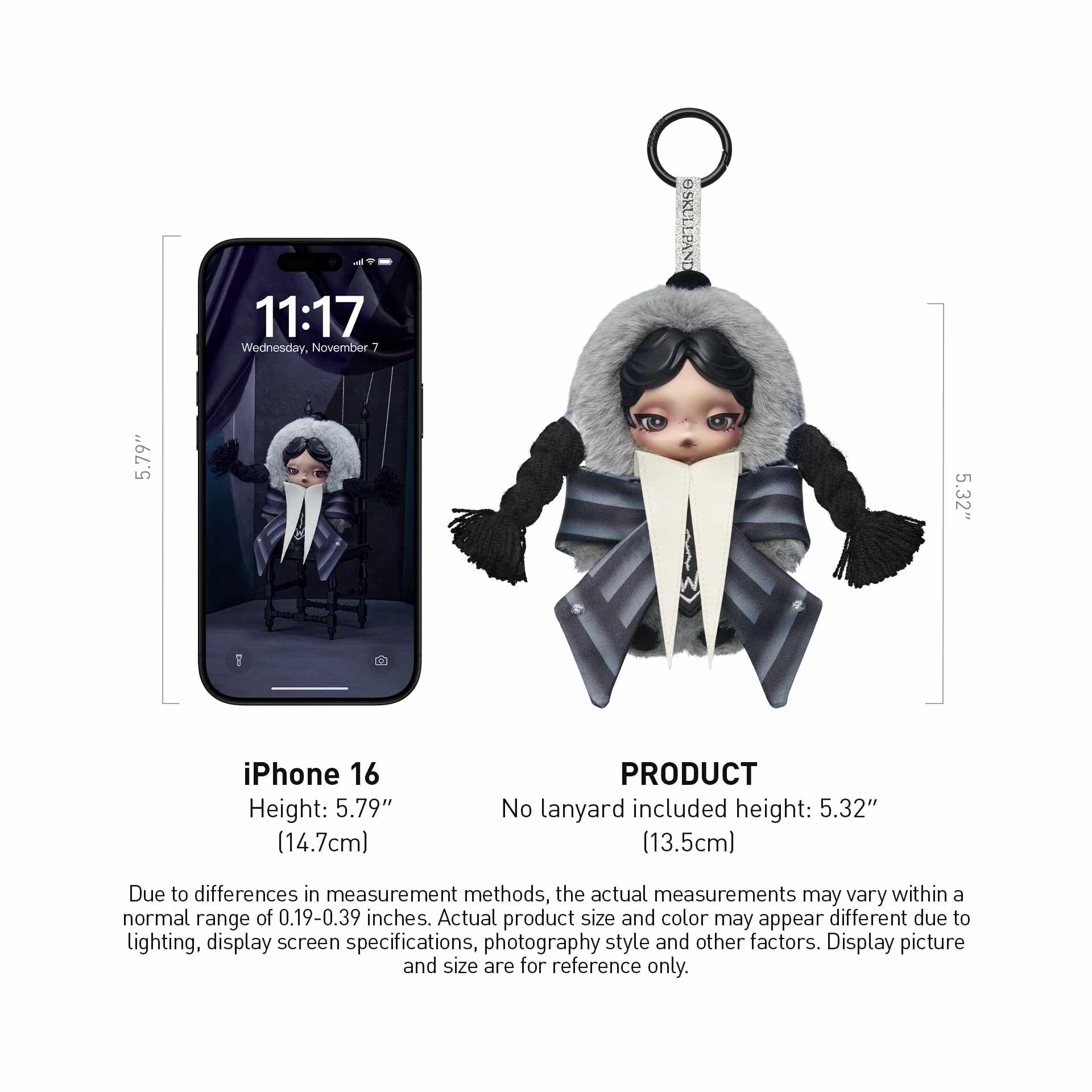 Amazon.com: POP MART SKULLPANDA × Wednesday Plush（Nevermore